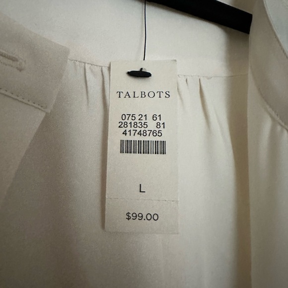 NWT* Talbots Button-Up Embroidered Blouse - Size Large - Picture 4 of 4
